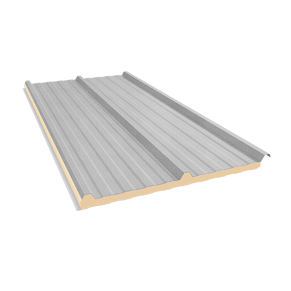 Telha Trapezoidal Confort Térmica Sanduíche Galvalume SEM FORRO– núcleo em PIR 30 mm